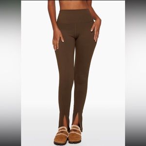 Set Active front slit leggings cappuccino